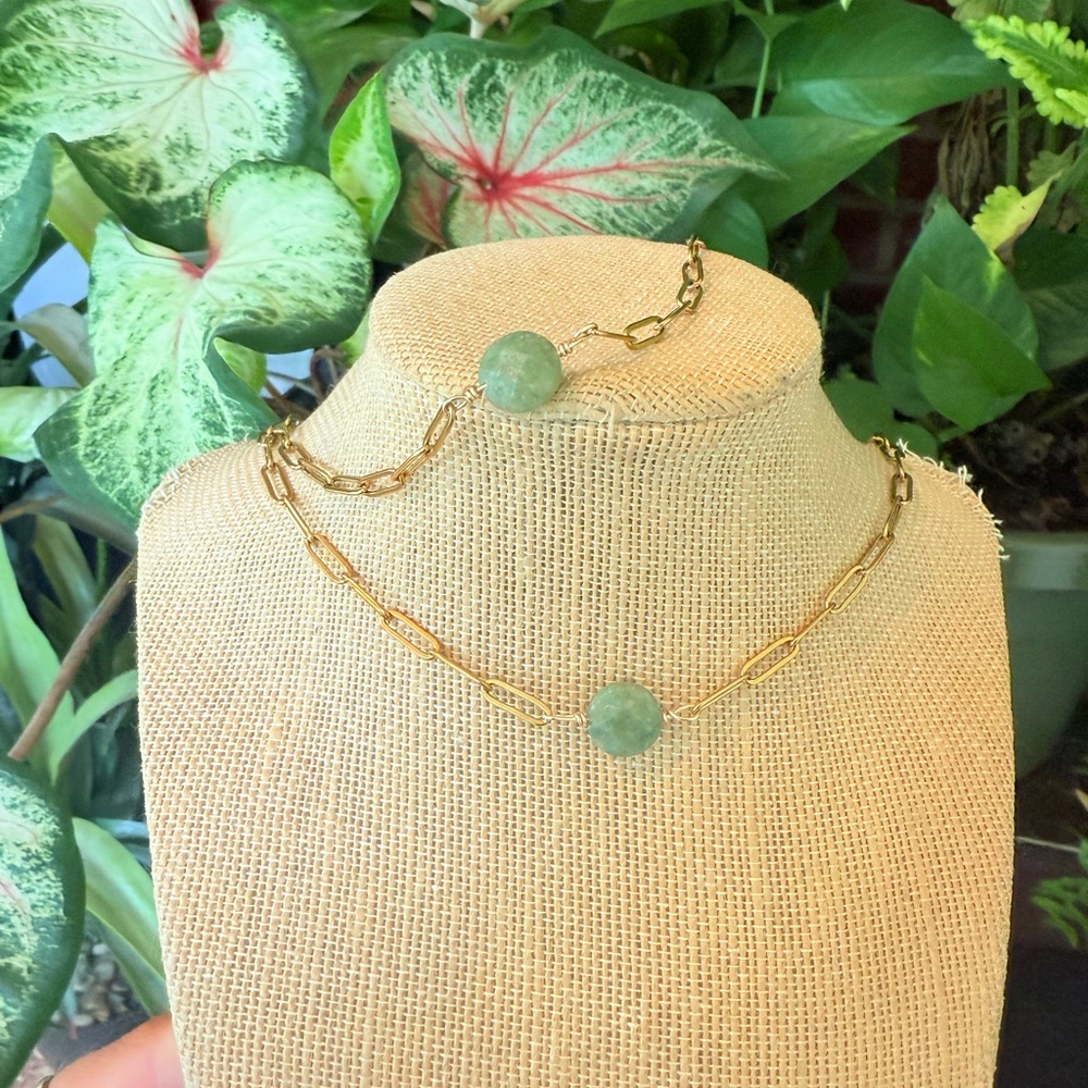 Green jade set - Picture 4 of 4